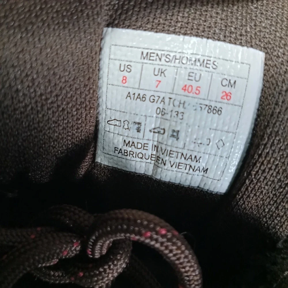 The North Face Hiking Shoes Mens Size 8 Brown Suede Mesh Trail Outdoor